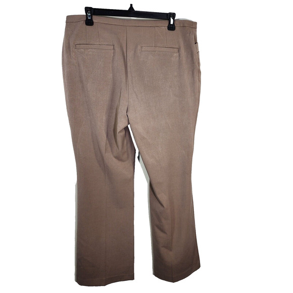 Chico's Womens Dress Pants Size 2 Short US 12 Metro Wide Leg Ultimate Fit Tan - Picture 2 of 8